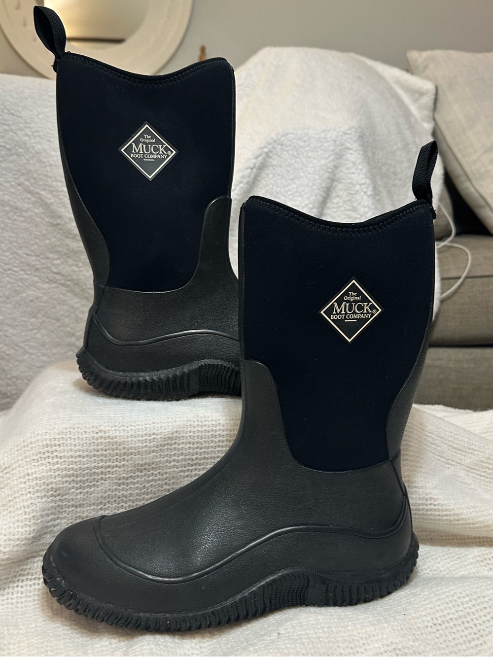 Kids Muck Boots size 5 EU 35 Navy neoprene waterproof boys girls farm boot
